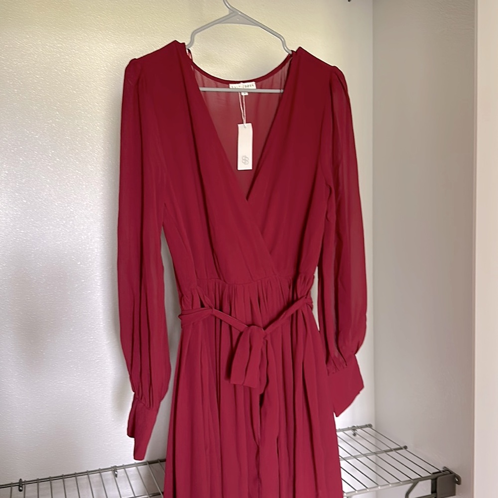 NWT Baltic Born Burgundy Maxi Dress